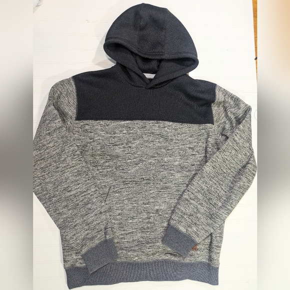 Quicksilver Gray Colorblock Sweaterfleece Hoodie - Picture 1 of 4
